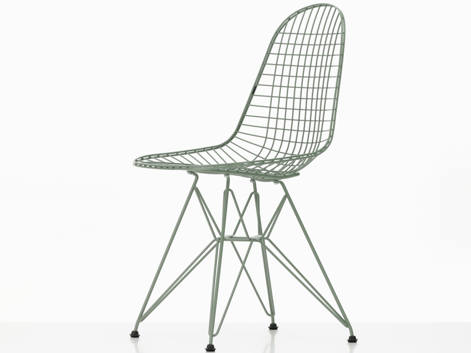 Vitra Wire Chair DKR Drahtuntergestell Charles & Ray Eames Outdoor Sea Foam Green Eames Farben